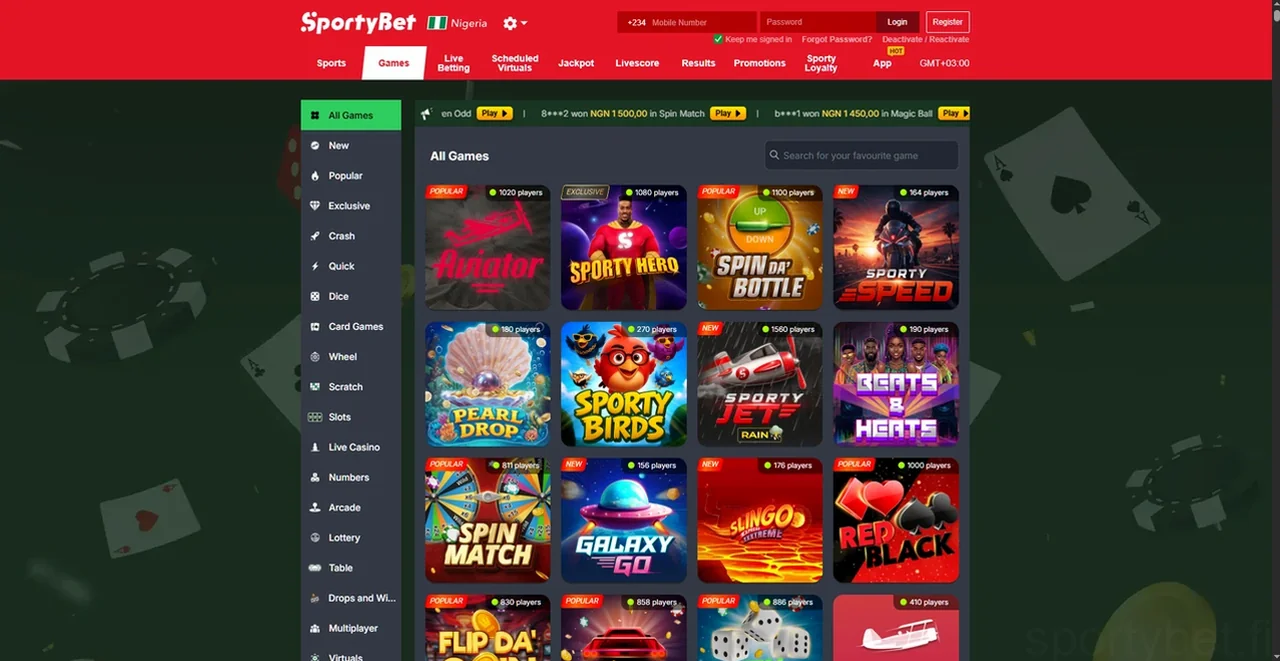 Sportybet Casino Casino